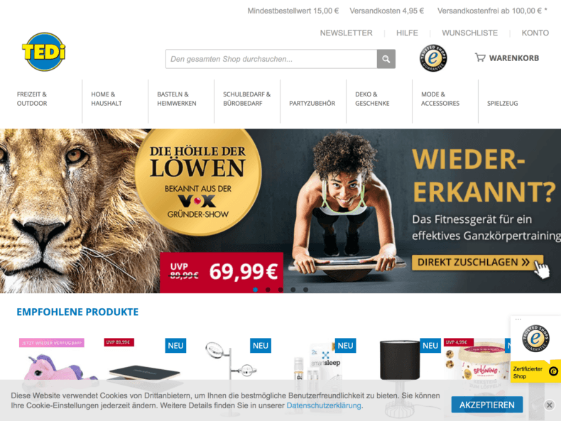 Tedi - Shop Günstige Angebote Screenshot